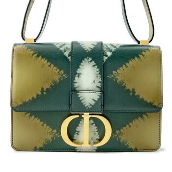 Dior Shoulder Bag Montaigne Leather Christian - Picture 1 of 8